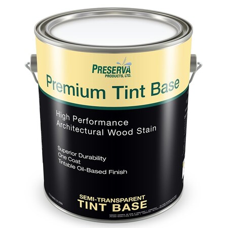 Premium Tint Base Gal Preserva, Clear Base True Oil Based Stain and Sealer, Semi-Transparent Base, 550 VOC 80101