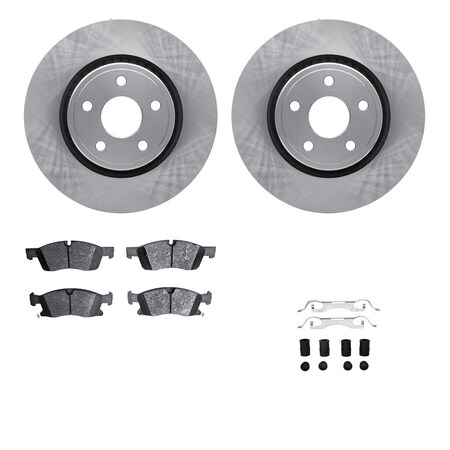 Dynamic Friction Co DFC Brake Rotor- Heavy Duty Brake Pad includes Hardware 6412-42022
