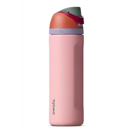 Owala FreeSip Vacuum Insulated Bottle 24 oz Pink BPA Free C07937