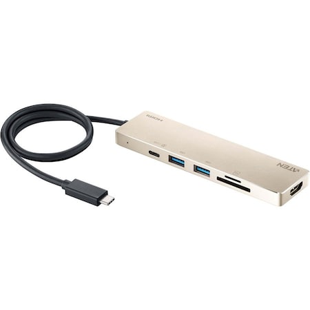 Aten USB-C MULTIPORT MINI DOCK WITH POWER PASS-THROUGH - 60W UH3239