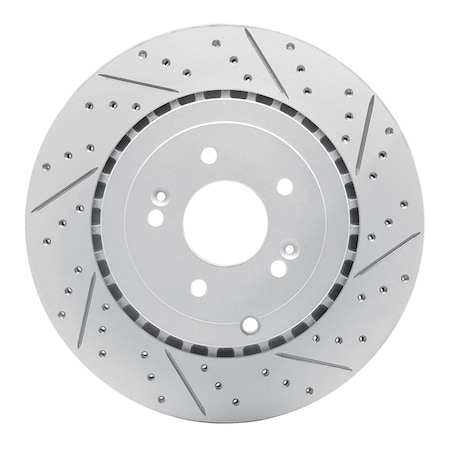 Dynamic Friction Co DFC Geoperformance Rotor - Drilled and Slotted 830-21039R
