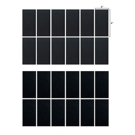 Wrap-It Stick 'Ems, Strips, 4in x 2in, Industrial Strength, 12PK A412-IS-4BL