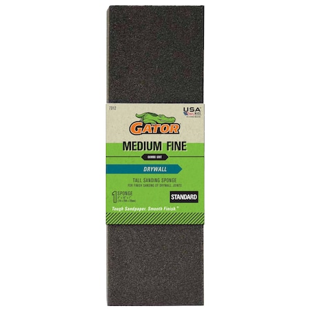 Gator Finishing 3 x 10 x 1 in Tall Sanding Sponge, Medium Fine 731210