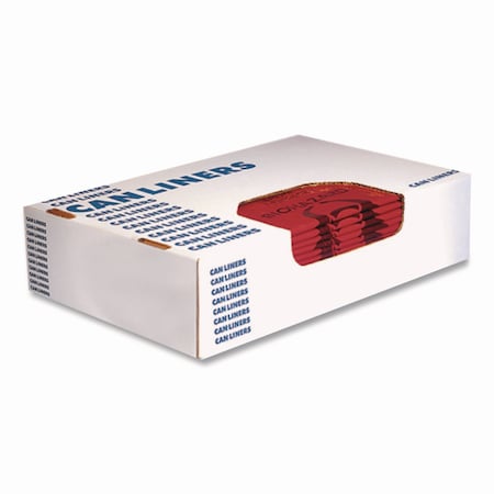 Heritage Healthcare Biohazard Printed Low-Density Can Liners, 30 gal, 3 mil, 30in x 43in, Red, 100PK A6043ZR