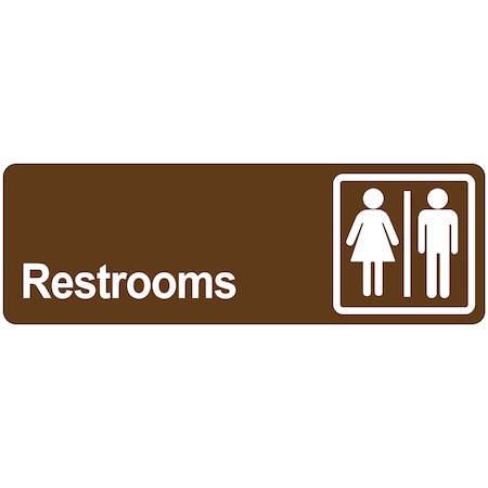 Non-Branded Door Sign - Restrooms SN510