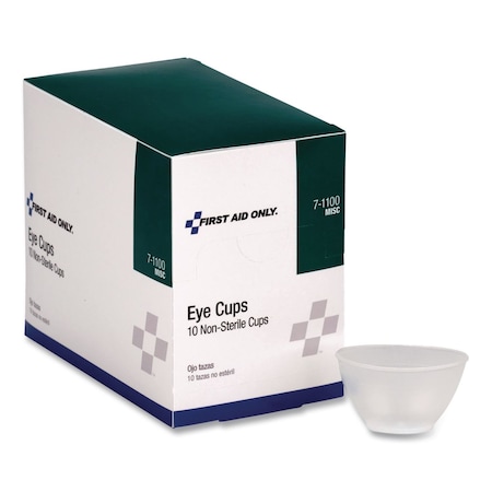 First Aid Only Non-Sterile Eye Cups, 10PK 7-1100