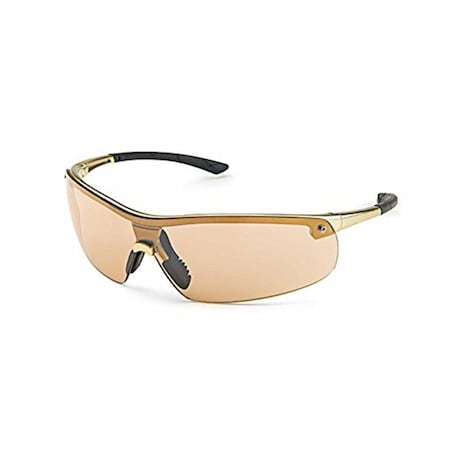 Vortex Ingot Saftyglasses Antique Gold Frame Bronze Mirror VO2683297