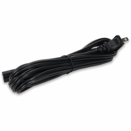Add-On 10FT NEMA 1-15P MALE TO C7 FEMALE 18AWG 100-250V AT 10A BLACK POWER CABLE ADD-115P2C718AWG10FT