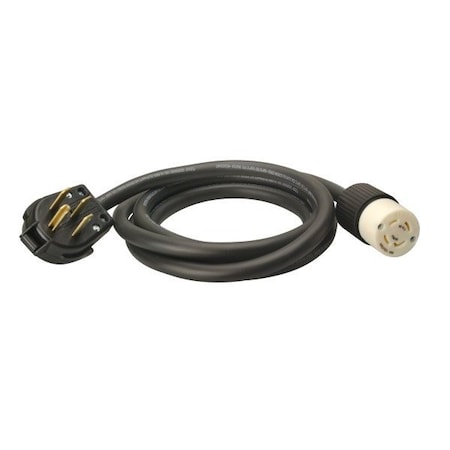 Southwire 10FT 50A 125/125V 14-50P Straight Plug To 30A 125/250V L14-30 Connector - Black 18640008