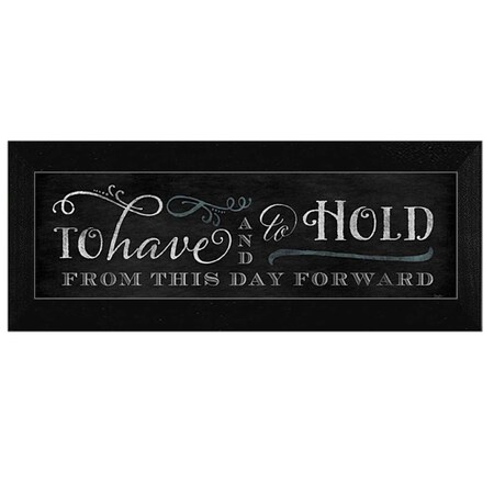 Homeroots To Have and To Hold 2 Black Framed Print Wall Art 415630