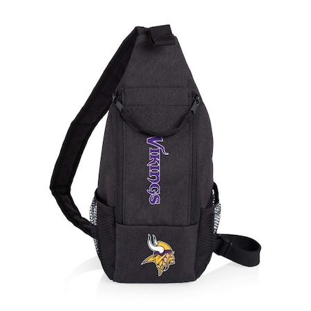 Picnic Time Family Of Brands Minnesota Vikings - Strider Cooler Sling Bag, (Black) 759-00-179-184-2