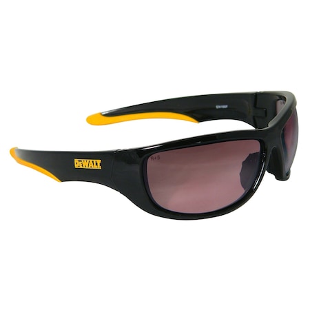 Dewalt Dominator, Safety Glasses, Gradient Lens, Black/Yellow Frame, Full-Frame, 1 PR DPG94-GLD