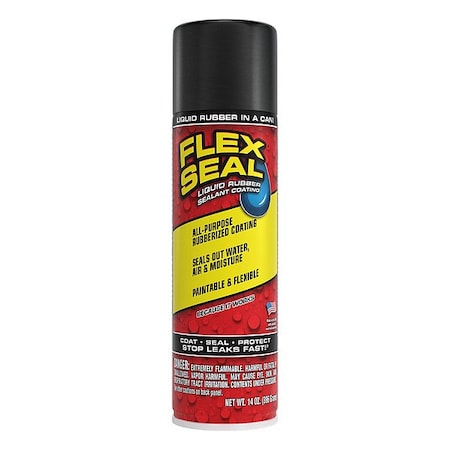 Flex Seal Aerosol Rubber Sealant, Black, 14 oz. FSR20