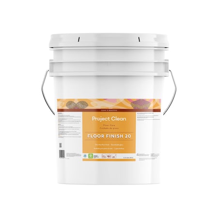 Project Clean Floor Finish 20, 5 Gallon Pail, Green Seal Certified A100770-5gal