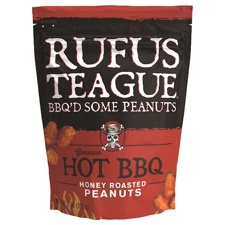 Rufus Teague Hot Peanuts Hot-Honey Roasted BBQ Peanuts 9 oz Bagged 1702