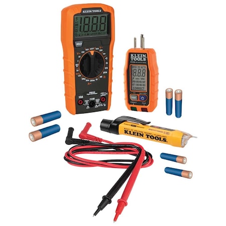 Klein Tools DigitalMultimeter, AvgCalc, 600VAC/DC 69355
