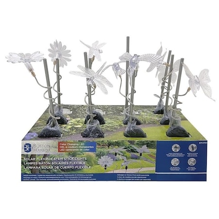 Boston Harbor Light, NiMh Battery, 1Lamp, LED Lamp, Plastic Stainless Steel Fixture, Battery Included Yes 26143