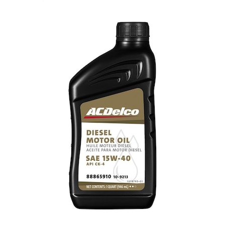 Acdelco OIL ENG CK4 DIESEL 15W40 1QTX12, Engine Oil, 109213