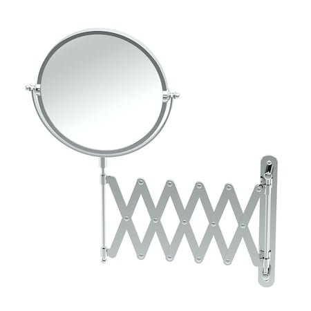 Gatco Wall Mounted 7.5" Accordion Mirror, Chrome 1439C