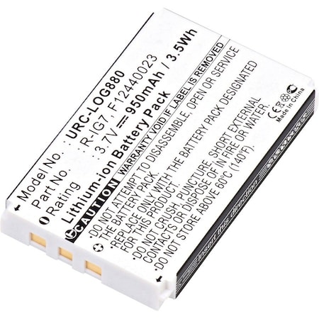 Ultralast Battery 3.7 Volt Lithium Ion Ultralast Universal Remote Control Battery URC-LOG880