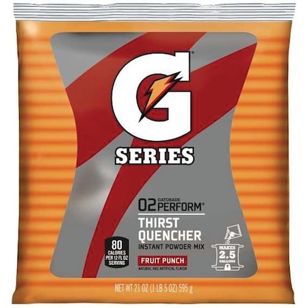 Gatorade Thirst Quencher Instant Powder Sports Drink Mix, Powder, Fruit Punch, 21 oz Pack 33691