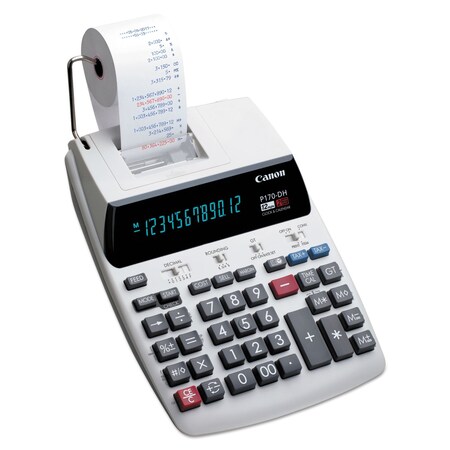 Canon P170-DH-3 Printing Calculator, Black/Red Print, 2.3 Lines/Sec 2204C001