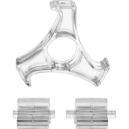 Acrimet Core Replacement for Tape Dispenser - Fits 1inand 3in Rolls - Clear Crystal Plastic 273