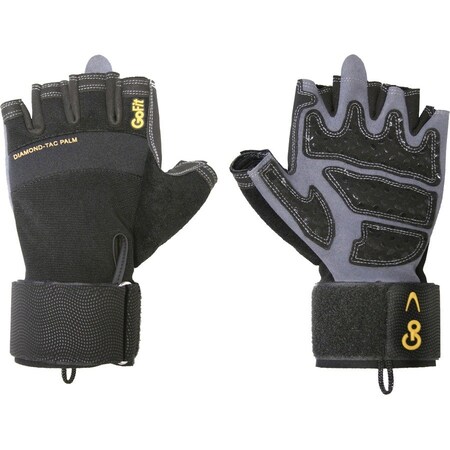 Gofit Diamond-Tac Wrist-Wrap Gloves (Large) GF-DTACW-LG