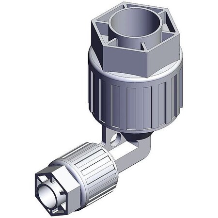 Smc High Purity Tube Fitting, Reducer, PFA LQ3E6A-R2