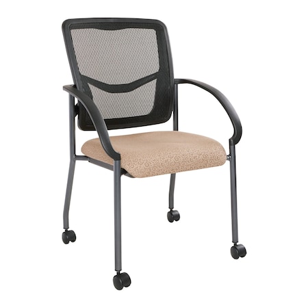 Office Star Products ProGrid Back Visitors Chair, Tracery Khaki 85640-k021