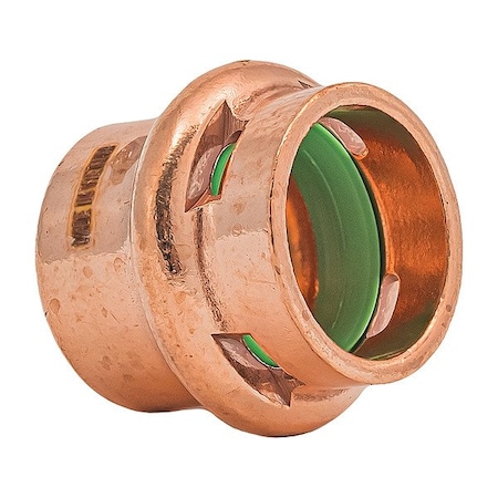 Quickfitting Surepress Cap, Copper, Press-fit 1/2 in SPWEC1R