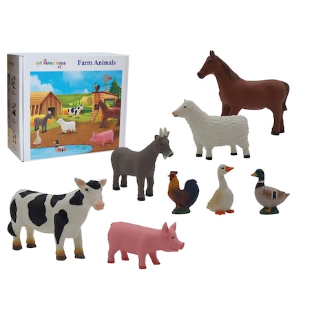Get Ready Kids Farm Animal Playset, 8-Piece Set 880