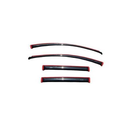 Ventshade Rainguards, Aerodynamic Design, In-Channel, Smoke, Acrylic, Set Of 4 194141