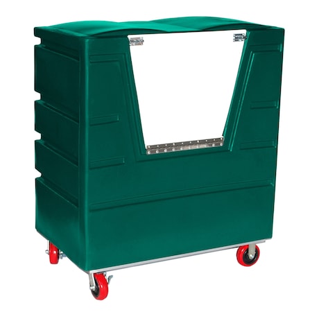 Myton Industries Security Transfer Truck, 34 cubic ft., GRN, Caster Dia.: 6" VFC-4829H6SP GRN