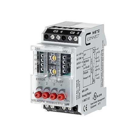 Metz Connect Modbus Module, 24V AC/DC, 4 Outputs 1108371302