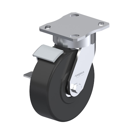 Pegasus Cstr, Kngpinls Swvl Plte, Nyln, 1760 lb., Bk P25S-NMB050K-14-WB