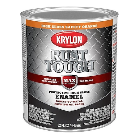 Krylon Alkyd Coating, Paint, Safety Orange K09767008