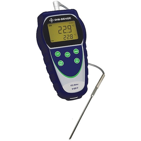 Digi-Sense Thermometer, LCD, 5.3 in, RTD 9142807