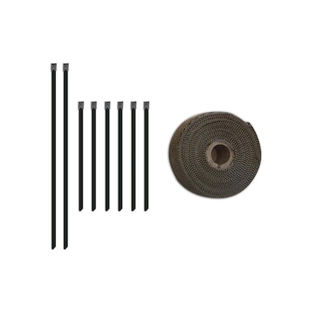 Hard Top 2 in. x 35 ft. Heat Wrap with Stainless Locking Tie Set HA2053335