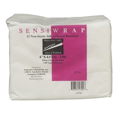 Jorgensen Laboratories Jorvet Self Adherent Bandage, 4"x4.5 Yards, 96PK J0572C