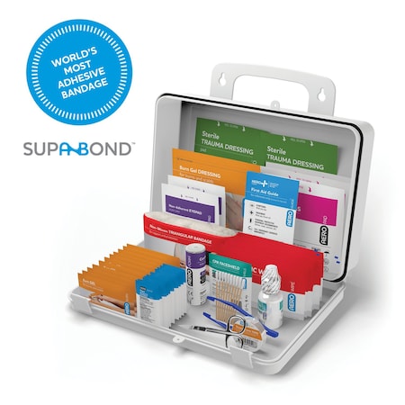 Aero Healthcare SUREFILL25 Series All Purpose First Aid Kit, Weatherproof Plastic Case AK25W