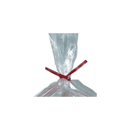 Bubblefast 2000-7 x 5/32'' Red Plastic Twist Ties, 2000PK BFPLT7R