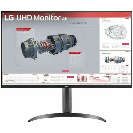 Lg 32 UHD MONITOR, 3840 X 2160, 16:9 VA, HDMI 2.0 2, DISPLAY PORT, USB 3.0 2 DOWN, USB TYPE-C 32BR55U-B