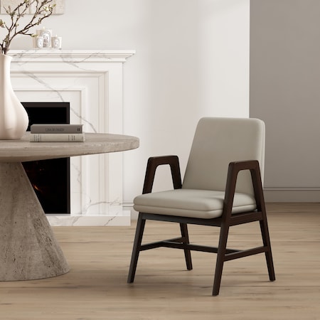 Manhattan Comfort Stella Dining Armchair in Champagne DC101AR-OM