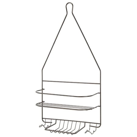 Simple Spaces Shower Caddy, 2-Shelf, Steel, 10 in OAW, 19 in OAH, 4-1/4 in OAD, 10 lb SS-SC-25-VB