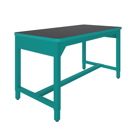 Diversified Spaces Lab Workbench, Top 72"x30" Charcoal/Aqua AMS7230LCQQ