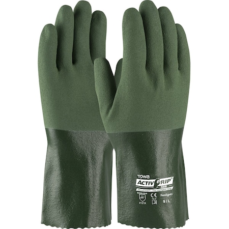 Towa Nitrile Coated Glove with Cotton Liner and MicroFinish Grip, 12", 12PK 56-AG566/XL