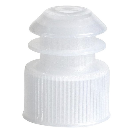 Globe Scientific Lab Bottle Caps, Colorless, PK1000 111702
