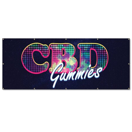 Signmission CDB Gummies, 48 Inch, Banner B-120-30357