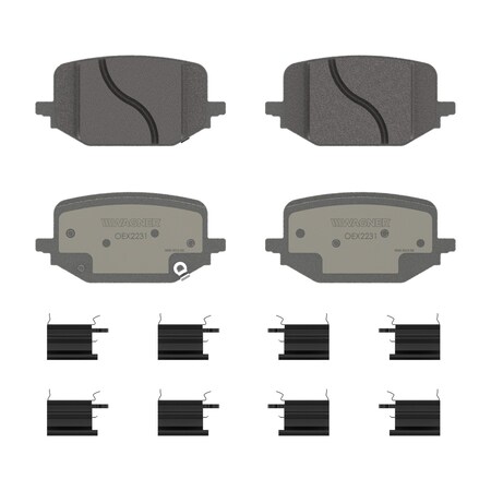 Wagner Brake OEX Rear Disc Brake Pad Set Premium Ceramic,  OEX2231